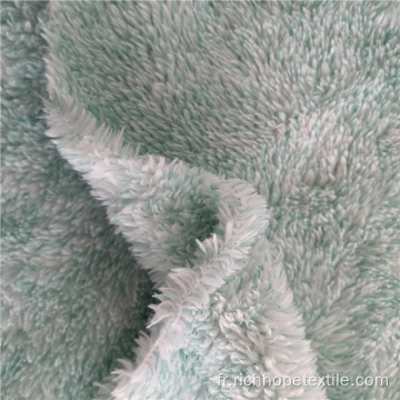 Tissu polaire velours arctique en polyester à poils longs
